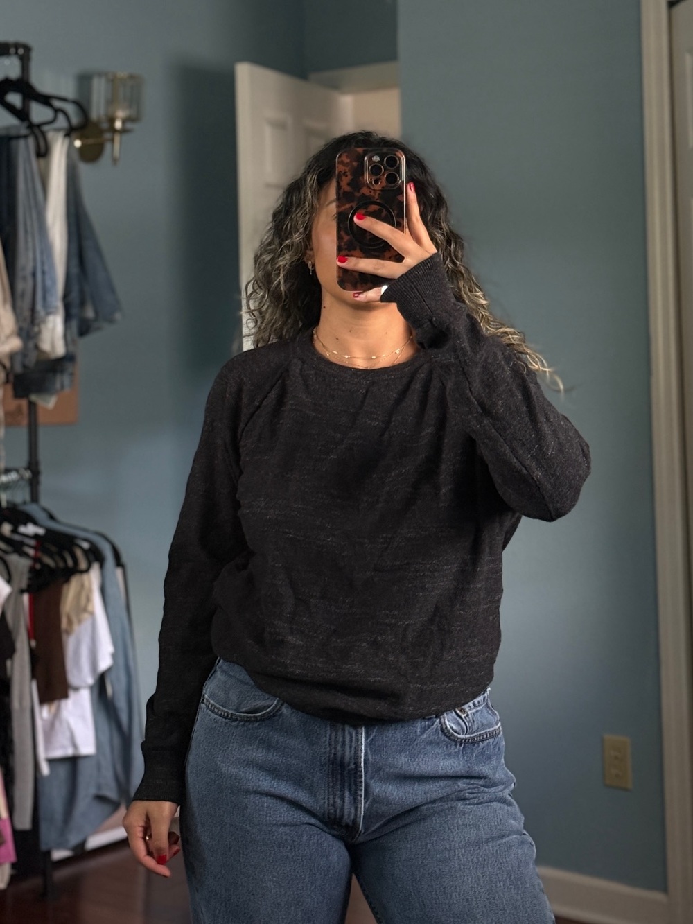 j crew crewneck long sleeve